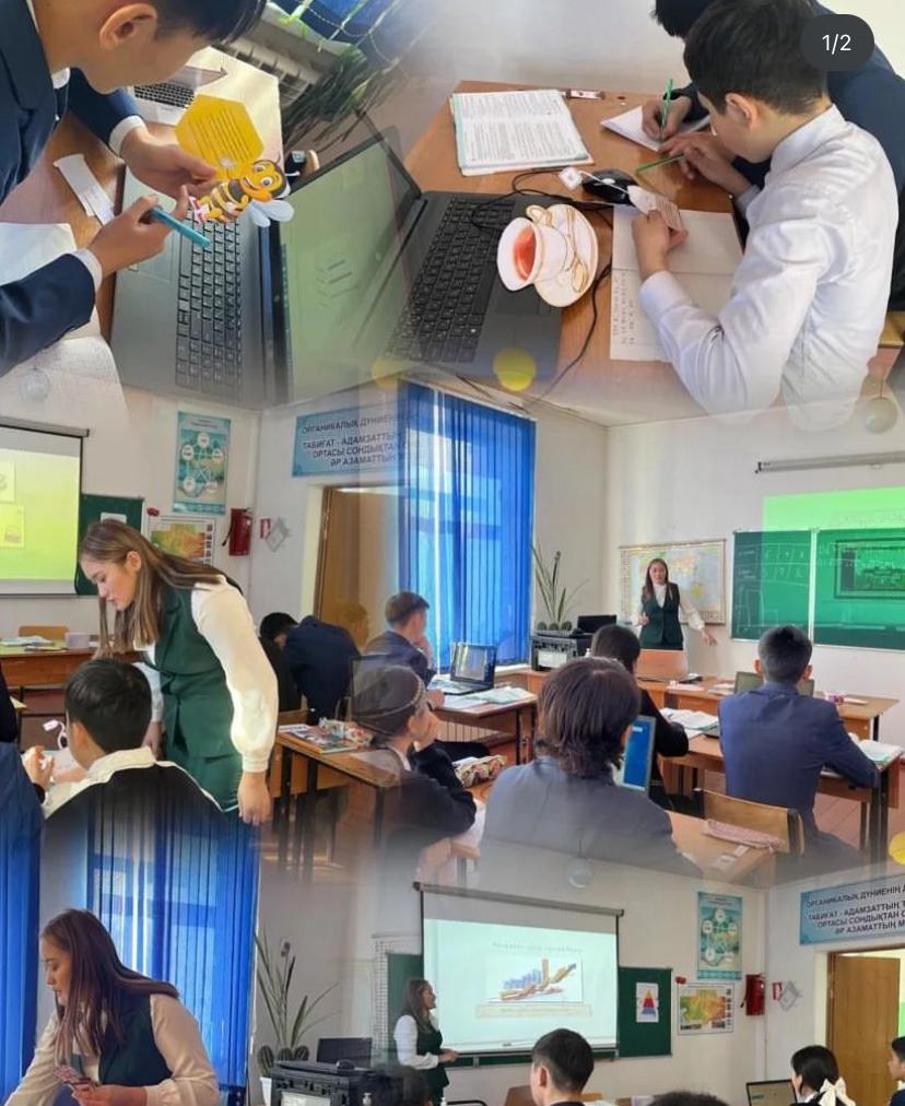 "Жас узтаз-болашактын бастауы" атты жас устаздар онкундігінін, іс-шаралар жоспарына сэйкес математика панінін мугалімі А.Дэуренбек 8-сыныппен "Жиілік алкабы, жилік гистаграммасы" такырыбында ашык сабак өткізді